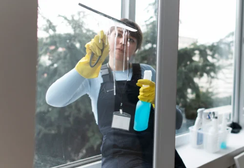 Nettoyage de vitres intérieures et extérieures à la Haute-Beaume